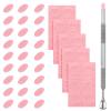 180 Grit Sandpaper Sheets Dual Ended Nail Cuticle Pusher Cutter Nail Art Pre Polishing Sandpaper Self-Adhesive Nails Art Sandpapers Pre-Treatment Cuticles Polishing Tools for Manicure Foot Salon Home view 1