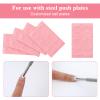 180 Grit Sandpaper Sheets Dual Ended Nail Cuticle Pusher Cutter Nail Art Pre Polishing Sandpaper Self-Adhesive Nails Art Sandpapers Pre-Treatment Cuticles Polishing Tools for Manicure Foot Salon Home view 2