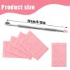 180 Grit Sandpaper Sheets Dual Ended Nail Cuticle Pusher Cutter Nail Art Pre Polishing Sandpaper Self-Adhesive Nails Art Sandpapers Pre-Treatment Cuticles Polishing Tools for Manicure Foot Salon Home view 3