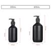 12 Pieces 300ml 10 oz Frosted Transparent Plastic PET Dispenser Pump Bottle with Lotion Pump DIY Refillable Bathroom Hotel Lotion Shampoo Gel Bottles with Funnel (Frosted Transparent 300ml) view 2