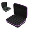 Essential Oil Storage Carrying Case, EVA Essential Oils Organizer Holder 30 Bottles Portable Hard Shell Travel Carrying Organizer Bag Box for Bottles 5ml (Purple) view 1