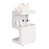 XDMINGY Mobile Hair Station for Tools Storage 3 Tier Salon Rolling Storage Kitchen Movable Trolleys Density Board Beauty Salon Cart with Wheel Rolling Trolley(White) view 1