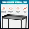Poarmeey 3-Tier Tattoo Trolley Holder Stand and Tattoo Arm Rest Hydraulic Adjust Height Oversized for Tattoo Supplies view 4