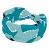 otnrnondcl Cool Blue Shark with Black Sunglasses Headbands for Women, Fashion Knotted Headband Wide Hairband Girls Hair Accessories view 1