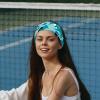 otnrnondcl Cool Blue Shark with Black Sunglasses Headbands for Women, Fashion Knotted Headband Wide Hairband Girls Hair Accessories view 2
