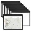 8-Pack Clear Zipper Pouches, Large 1310.4 Waterproof PVC Storage Bags, Transparent Makeup & Toiletry Organizers for Travel, Home, and Office view 1
