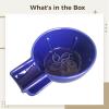 Ceramic Shaving Bowl, Blue Finish for Smooth and Effortless Shaving Lather view 3