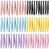 60Pcs Slanted Eyebrow Tweezers for Women Men, Stainless Steel Tweezers Bulk Professional High Precise Tweezer for Ingrown Hair Removal Plucking Blackheadl(Multicolor) view 1