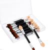 30pcs Dual Sides Disposable Eye Shadow Applicators Eyeshadow Applicators Sticks with Soft Sponge Head Eyes Makeup Cosmetic Tool Portable Travel Mini Eyes Makeup Brushes Concealer Brush(2.95inch) view 1