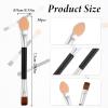 30pcs Dual Sides Disposable Eye Shadow Applicators Eyeshadow Applicators Sticks with Soft Sponge Head Eyes Makeup Cosmetic Tool Portable Travel Mini Eyes Makeup Brushes Concealer Brush(2.95inch) view 2