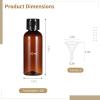 100 Pack Refillable 60 Ml Travel Bottles with Leak-Proof Flip Caps, Portable Cosmetic Containers with Funnels view 3