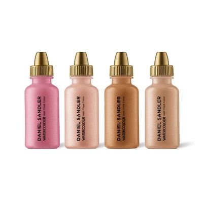 Daniel Sandler WATERCOLOUR LIQUID RIVIERA COLLECTION  Customizable 4-Piece Kit, Lightweight & Water-Resistant, Buildable Shades for Cheeks & Lips Long-Lasting, Blendable Makeup
