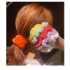 16 Pcs Off White Velour Fabric Hair Scrunchies for Women, 4.3Inch Satin Elastic Hair Ties for Hair, Cute Hair Bands for Hair Accessories, Clothing Decoration, Activity, Party view 2