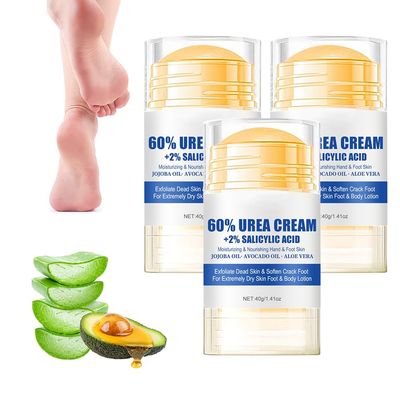 Moisturizing Foot Cream, 2025 New Hydrating and Anti-Cracking Foot Cream,Foot Repair Cream for Cracked Heels, Hands, Knees, Urea Cream 60% to Repairs and Moisturizes Dry and Cracked Feet (3PCS, 1)