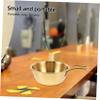 FRCOLOR Stainless Steel Shaving Soap Bowl with Handle Men's Shaving Cream Cup for Beard Care view 4