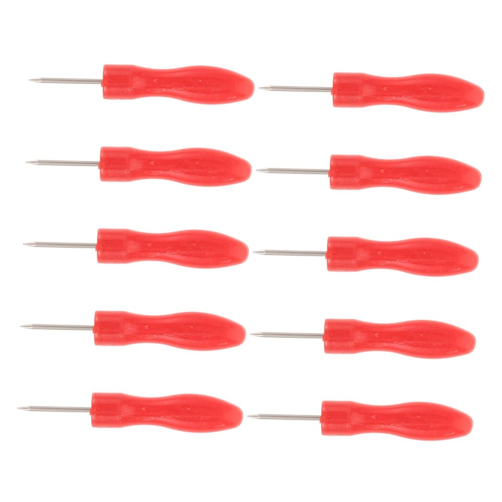 PartyKindom 10pcs Eyelash Glue Bottle Piercing Needles Tool Set Stainless Steel Anti-Blocking Nozzle Pins for Lash Extension Salon Supplies Ergonomic Handles
