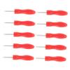 PartyKindom 10pcs Eyelash Glue Bottle Piercing Needles Tool Set Stainless Steel Anti-Blocking Nozzle Pins for Lash Extension Salon Supplies Ergonomic Handles view 1