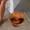 ChuYiElegance Wooden Foot Soaking Tub with Lid for Home And Travel, 40cm height view 4