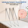 200PCS Versatile & teril Disposable Stainless-Steel Needle for Pimple Popper, Acne, Blackhead or Anything Requiring Small Hole - Easy to Use Multi-Purpose Home Essential Tool view 2