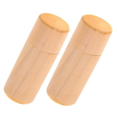 FOMIYES 2pcs Essential Oil Holder Wooden Storage Box for Bottles Portable Cylinder Case with Impact Resistant Design for Travel and Home Organization