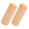 FOMIYES 2pcs Essential Oil Holder Wooden Storage Box for Bottles Portable Cylinder Case with Impact Resistant Design for Travel and Home Organization view 1