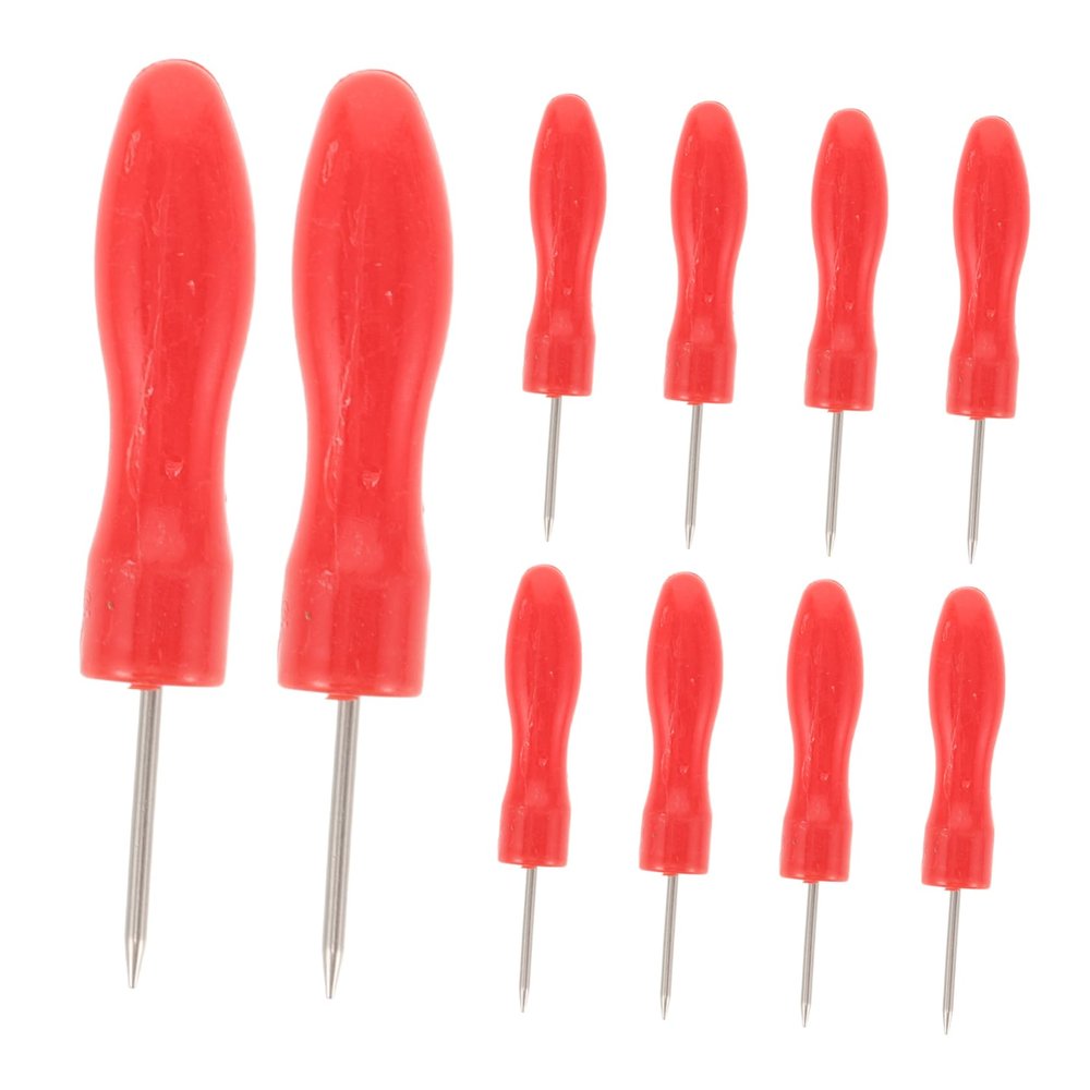 SHERCHPRY 10pcs Glue Bottle Piercing Needles Blocking Nozzle Tips for Lash Glue Bottle Pin Stainless Steel Pins for