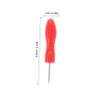 SHERCHPRY 10pcs Glue Bottle Piercing Needles Blocking Nozzle Tips for Lash Glue Bottle Pin Stainless Steel Pins for view 2