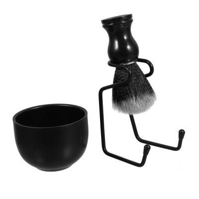 SHERCHPRY Men's Shaving Brush Set Bowl and Stand 3-Piece Luxury Shaving Kit for Clean Shave Manual Grooming Tools for Daily Use
