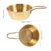 FRCOLOR Stainless Steel Shaving Soap Bowl with Handle 7oz Wet Shaving Dish for Men with Razor Brush Holder Sturdy Lathering Mug view 2