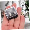 OUNONA 4Pcs Dual Pencil Sharpener for Eyebrow Eyeliner Makeup Durable Cosmetic Pencil Sharpeners for School and Home Use Cover Included view 3