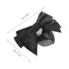 Beavorty Mesh Hair Bun Covers Career Hair Network Elastic Elastic Bowknot Headband for Women view 2