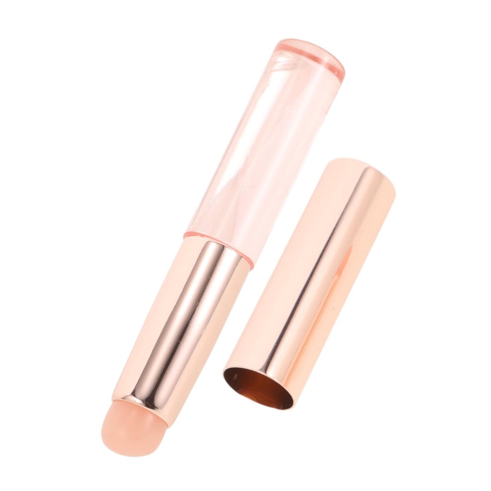 BELLIFFY 2pcs Silicone Lip Brush with Protective Dust Cap Transparent Handle Lip Gloss Applicator Tool for Face Makeup and Face Mask Application