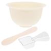 Beaupretty 1Set Silicone Facial Mask Mixing Bowl Kit DIY Mask Bowl with Applicator for Skincare for Home and Beauty Salons Simple and Practical Design view 1