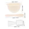 Beaupretty 1Set Silicone Facial Mask Mixing Bowl Kit DIY Mask Bowl with Applicator for Skincare for Home and Beauty Salons Simple and Practical Design view 3