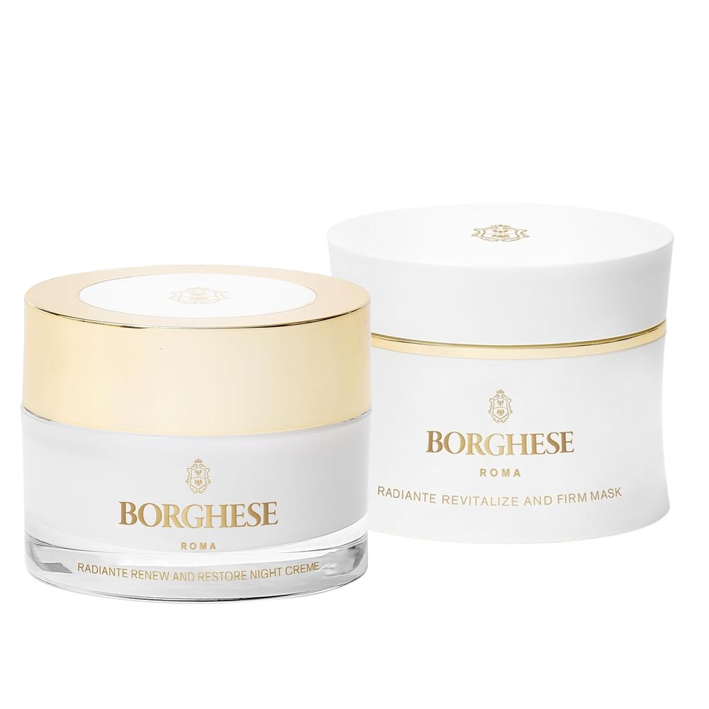 Borghese Radiante Renew & Restore Night Creme and Radiante Revitalize & Firm Mask