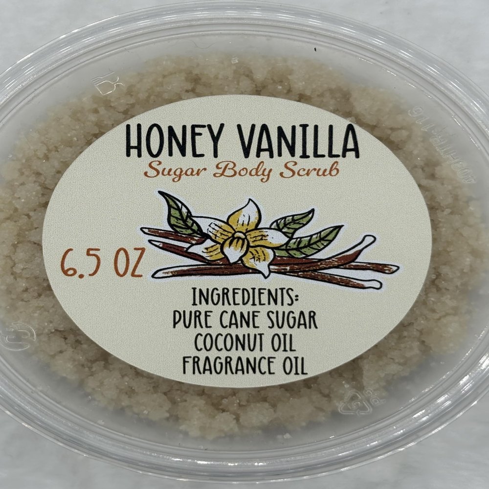 Honey Vanilla Sugar Body Scrub, 6.5 oz