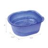 ForPro Universal Pedi Bath Liners - 50% THICKER - Fit Footsie Bath Plus Foot Bath, Disposable Pedicure Foot Tub Liners for Foot Spa Basins & Foot Bath Soaks, Blue, 50-Count view 2