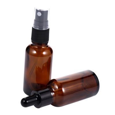 6pcs 30ml Glass Sprayer Bottles with Dropper for Travel