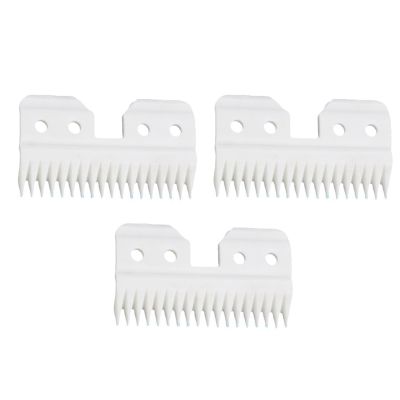 3PCS Ceramic 18-Teeth Cutting Blades Hair Clipper Assemblies Suitable for Oster Fast Feed Clipper