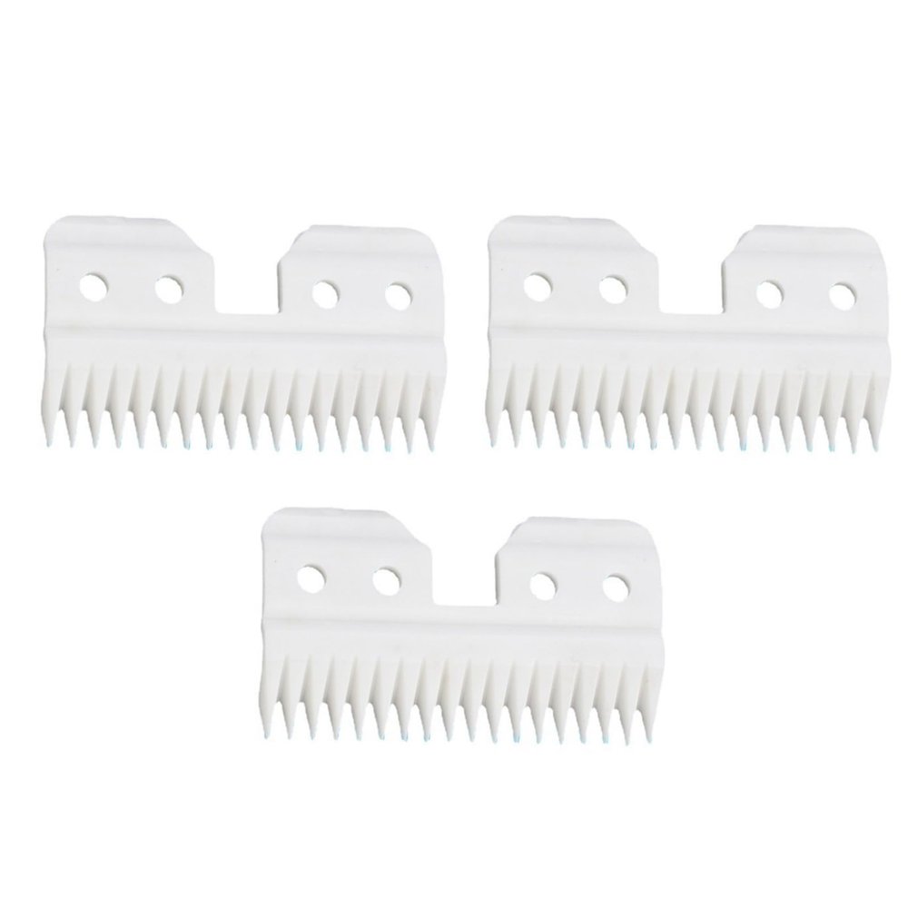 3PCS Ceramic 18-Teeth Cutting Blades Hair Clipper Assemblies Suitable for Oster Fast Feed Clipper
