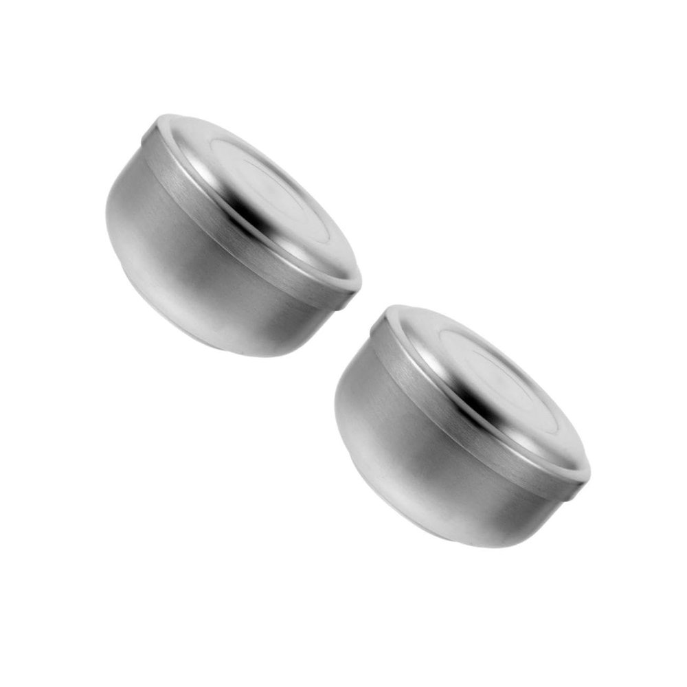 Gogogmee 2pcs Stainless Steel Shaving Bowl for Men Practical Soap Dish with Lid for Home and Barber Use Compact Design for Easy Storage Durable Shaving Cream Bowl Silver