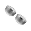 Gogogmee 2pcs Stainless Steel Shaving Bowl for Men Practical Soap Dish with Lid for Home and Barber Use Compact Design for Easy Storage Durable Shaving Cream Bowl Silver view 1