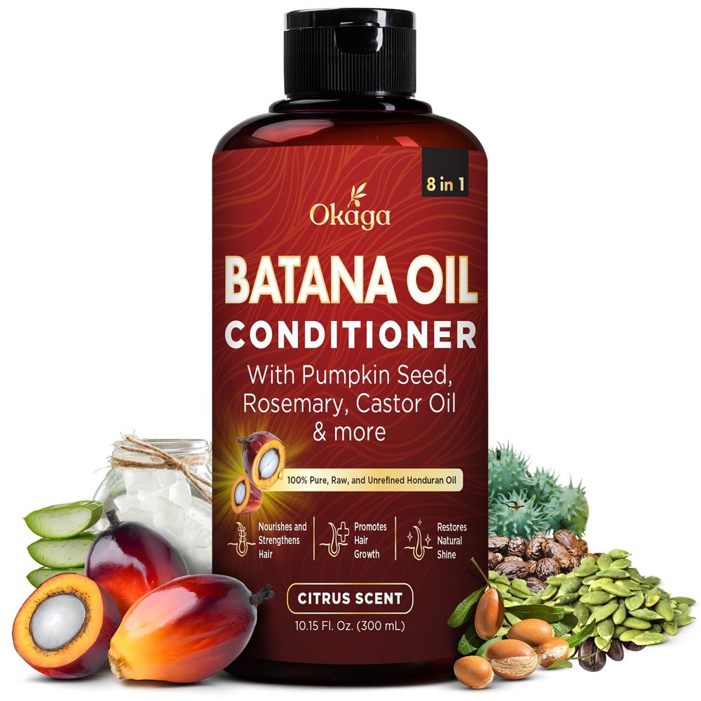 Batana Oil Conditioner for Hair Growth, Biotin & Argan, 10.15 fl oz Citrus