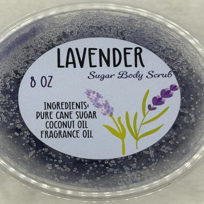 Lavender Sugar Body Scrub, 8 oz