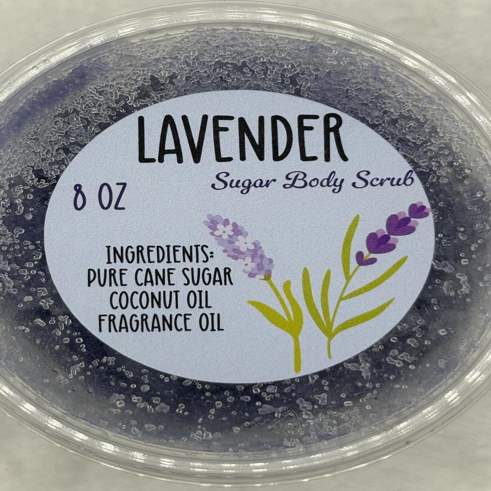 Lavender Sugar Body Scrub, 8 oz