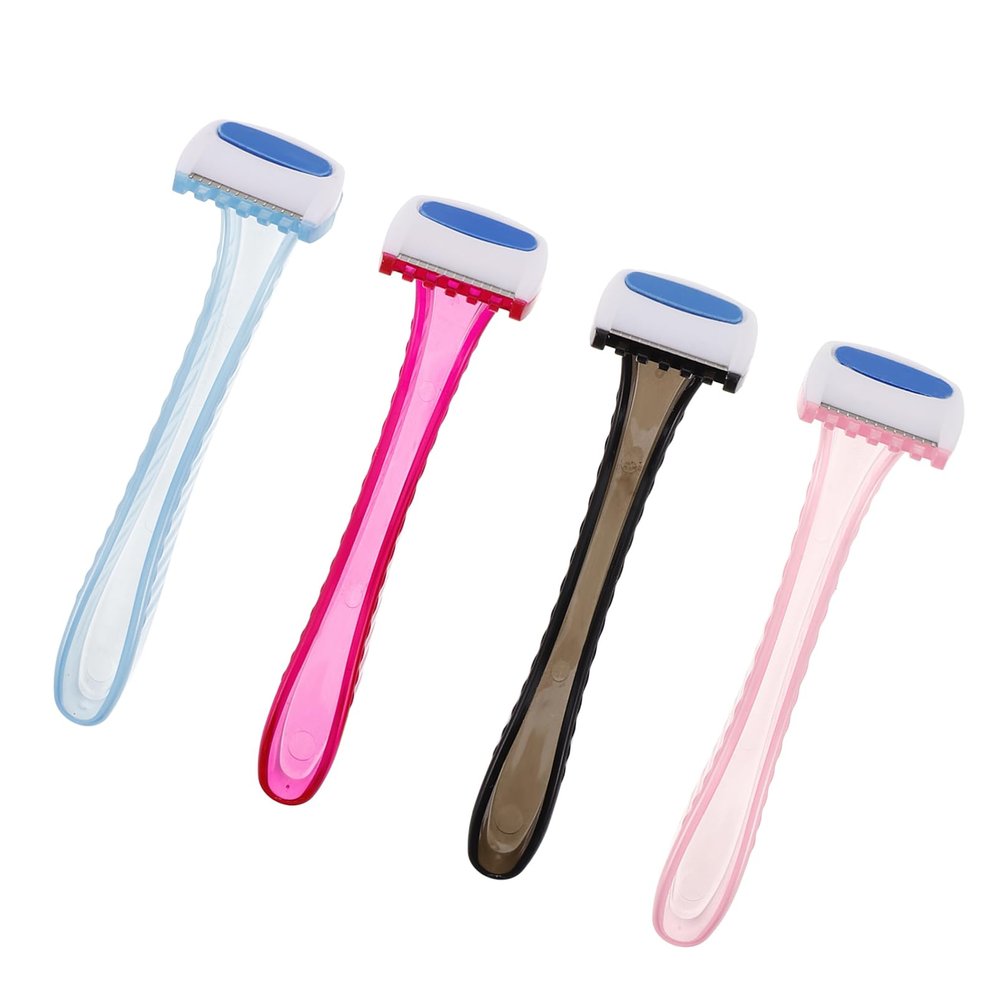 Mikinona 4pcs Compact Hair Removal Tool for Women Manual Precision Trimmer for Facial Body Hair
