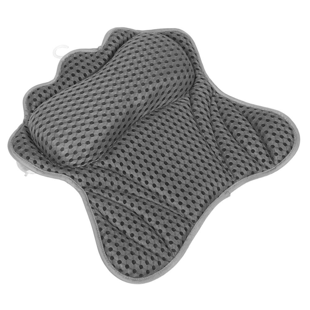 CALLARON Butterfly Shape Bath Pillow with 6 Suction Cups Spa Headrest Cushion for Neck and Back Support Suitable for Bathtubs Comfortable Bath Accessories for Women and Men