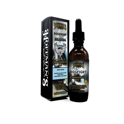 Hoffman's Dogfight Premium 2oz Beard Oil, All Natural, Blue Spruce, Cedar, Balsam Fir
