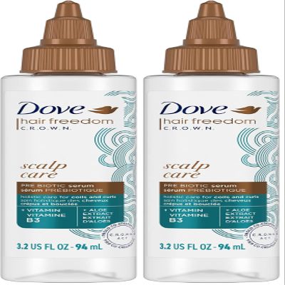 Dove Amplified Textures Leave-on Treatment: Hydrating Scalp Tonic and Moisturizing Hair Treatment for Dry Scalp, 3.2 oz (Pack of 2)
