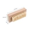 BIUDECO Natural Wooden Double Sided Nail Brush Bristles Nail Cleaner for Home and Salon Use for Manicure and Pedicure view 2